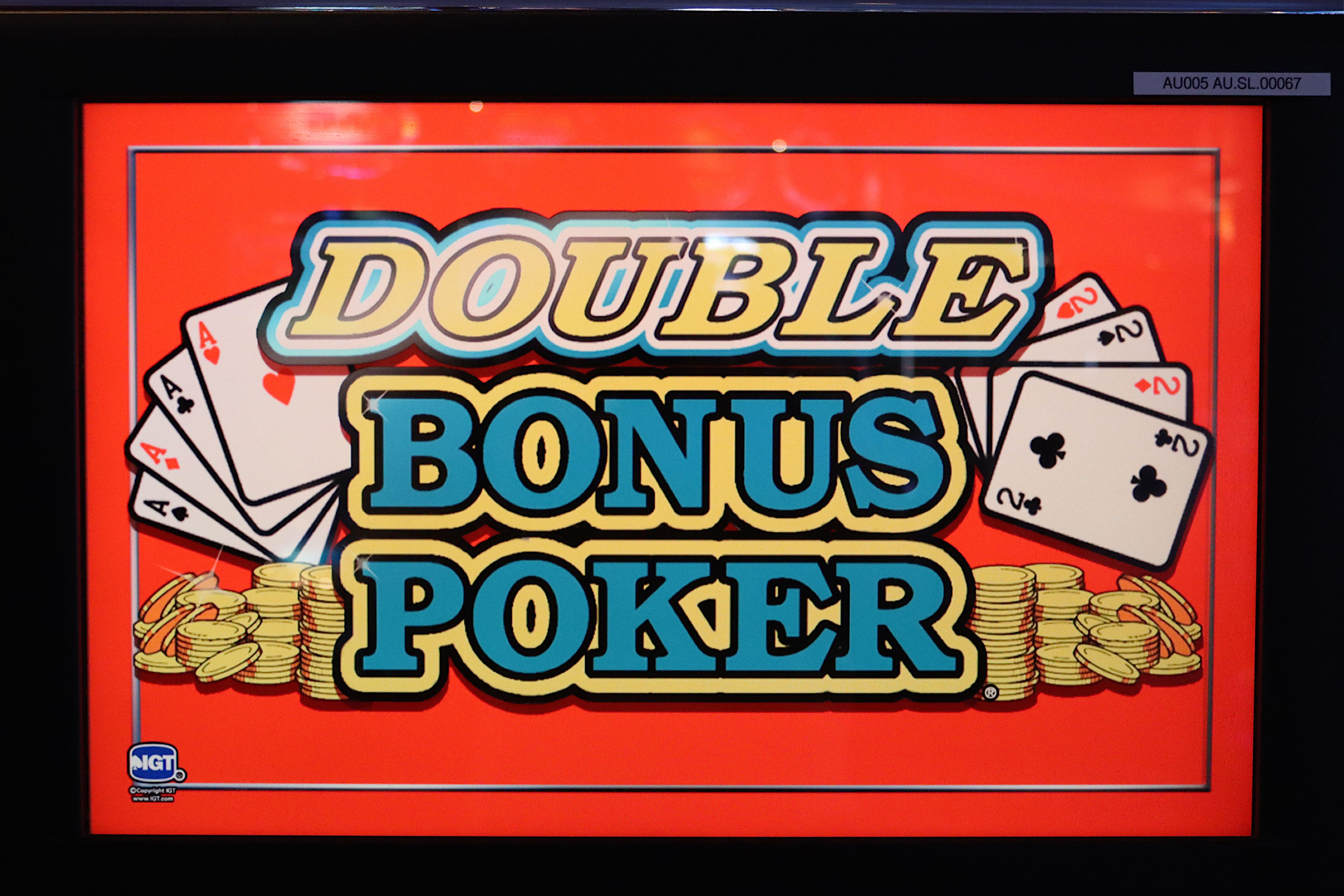 Double Bonus video poker