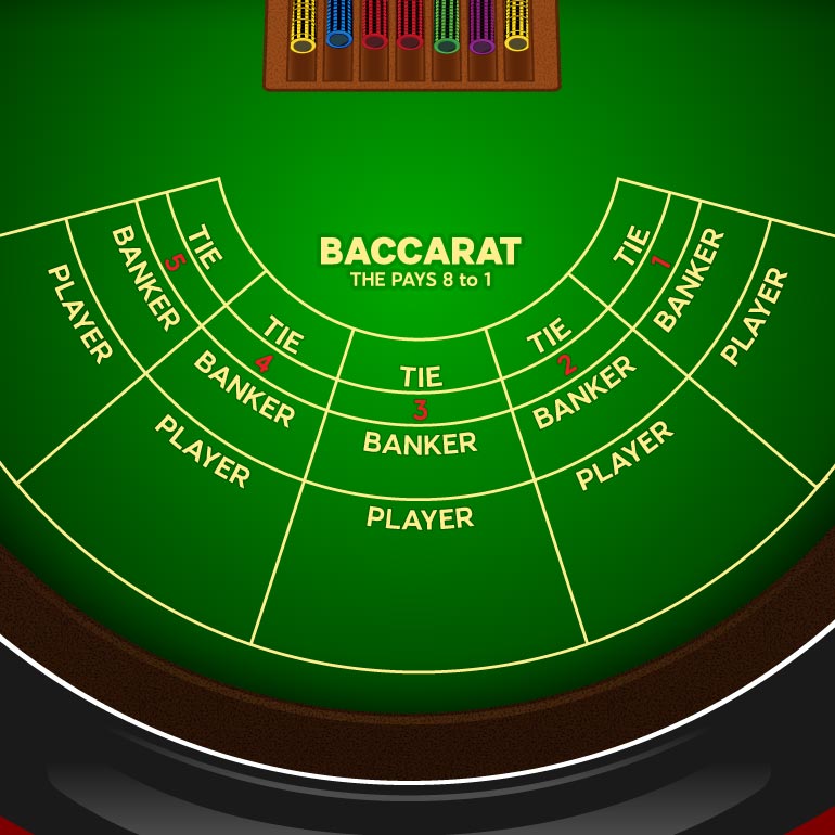 Baccarat table