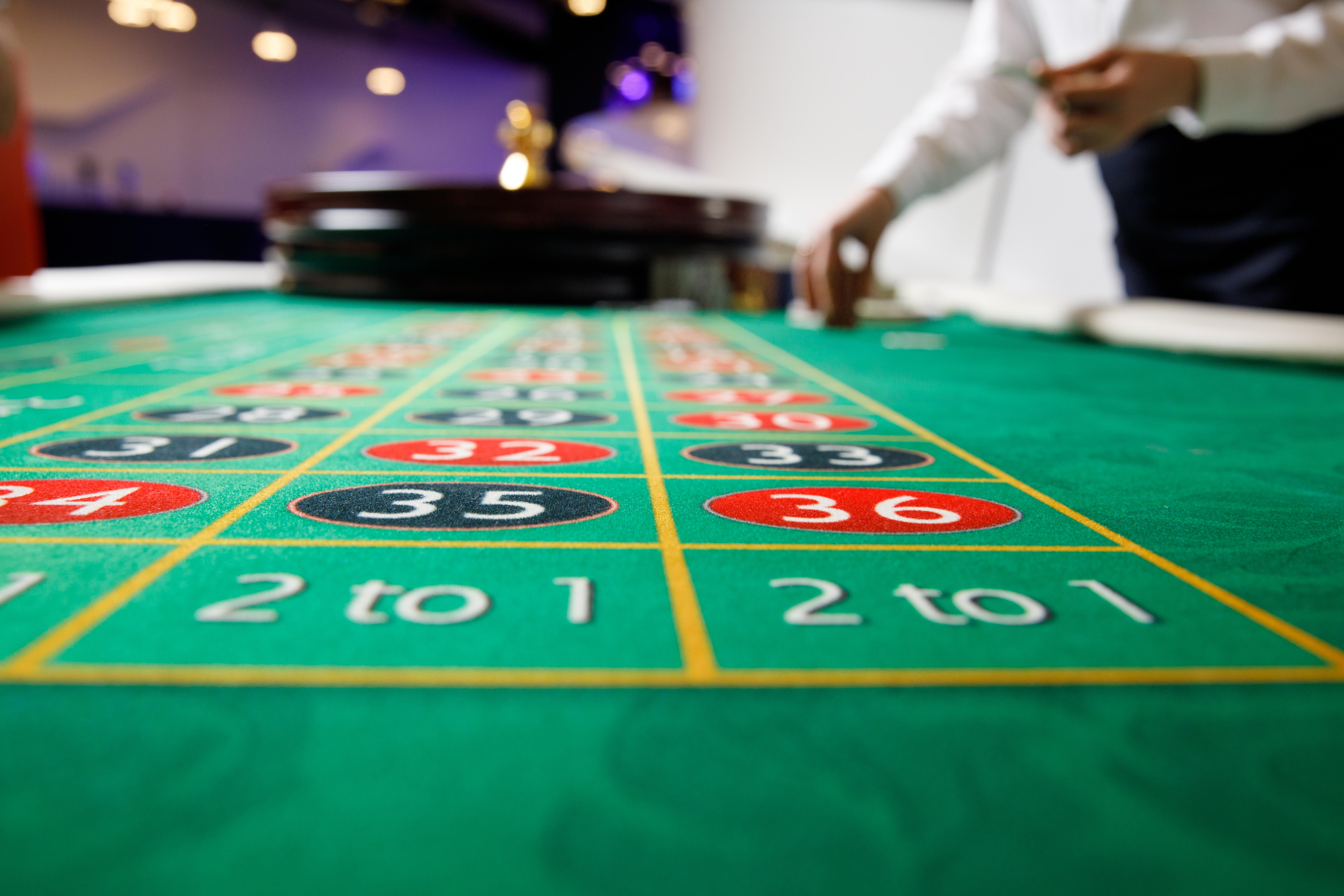 Roulette table