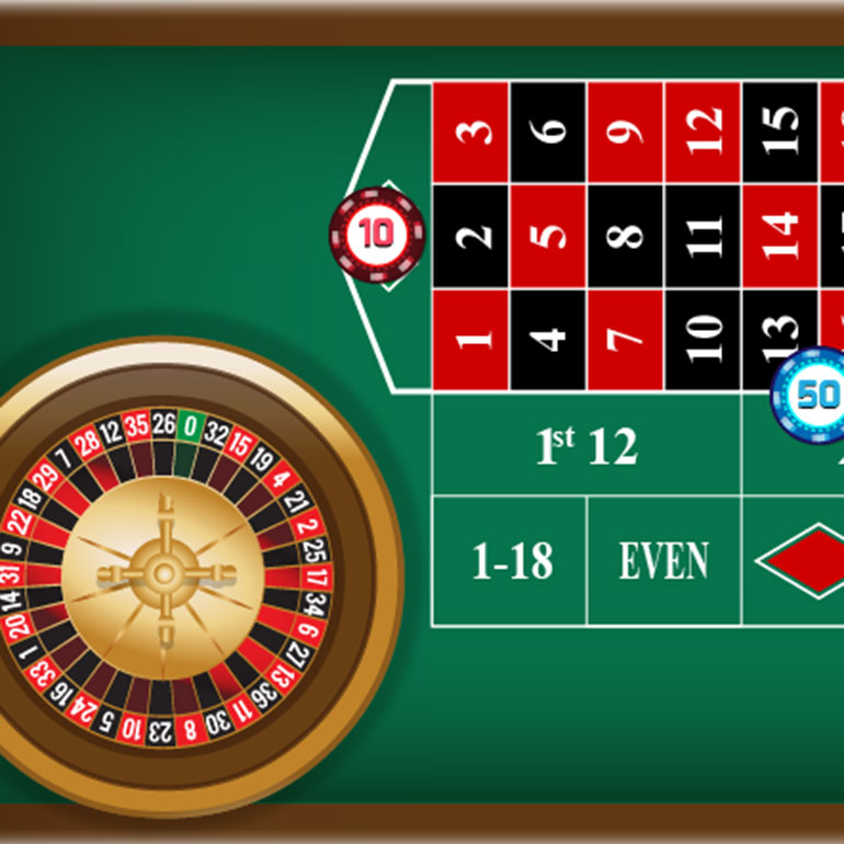 Online roulette table