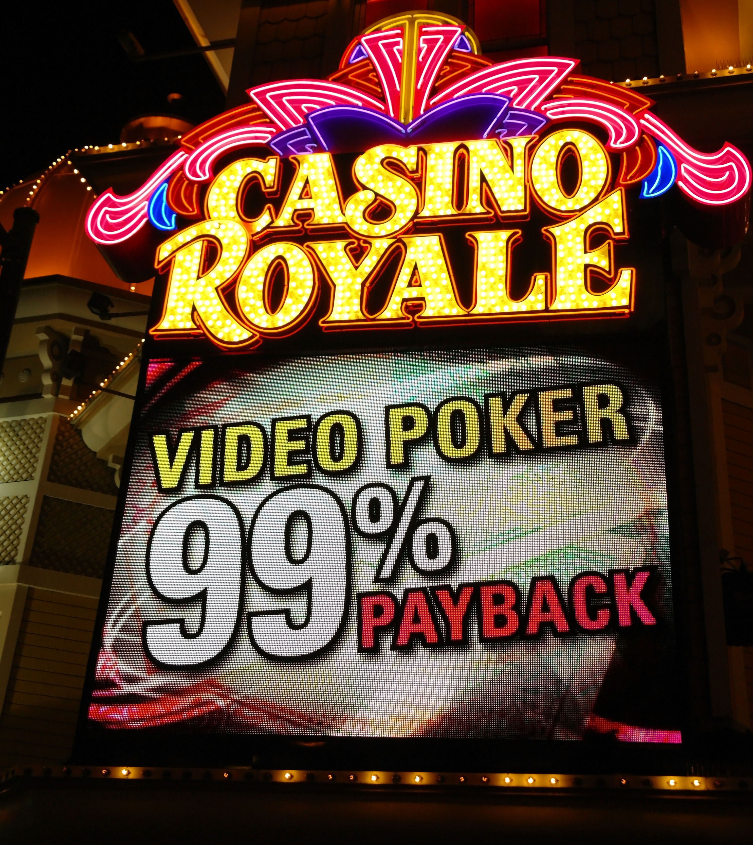 Video poker payback