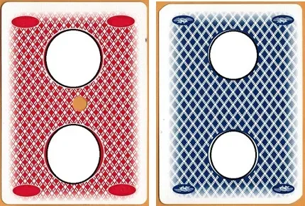 cards with faded edges can also give rise to asymmetries - The image on the left has a top/bottom edge asymmetry. The image on the right has a left/right edge asymmetry
