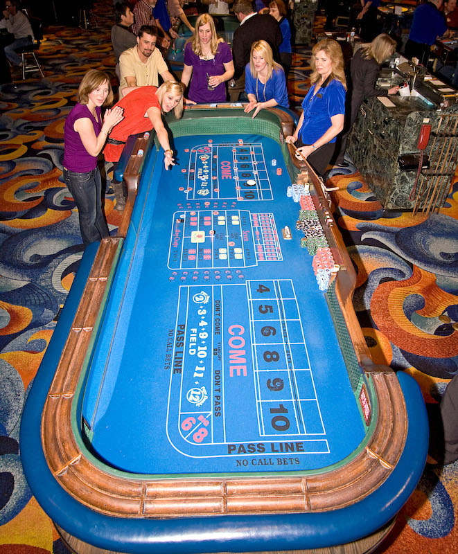 Craps table