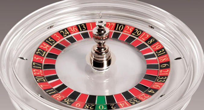 Cammeh glass roulette wheel