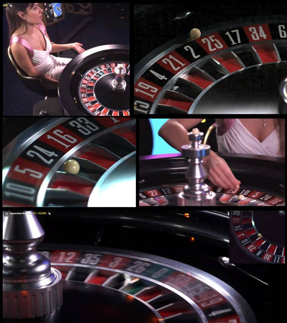immersive roulette live dealer