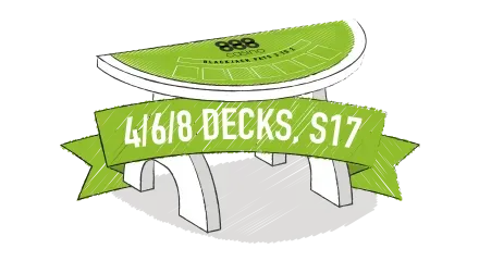 4/6/8 Decks, S17