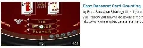 easy baccarat card counting